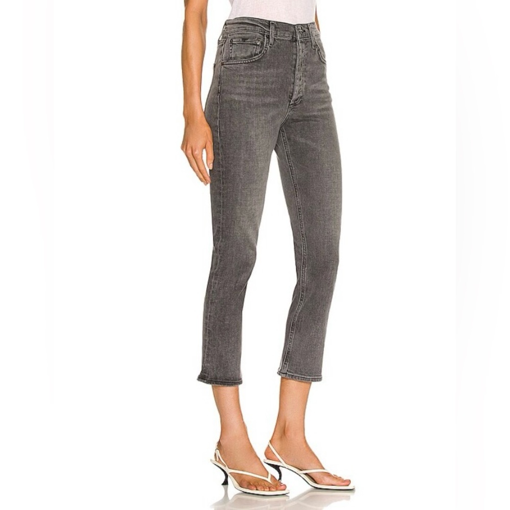 Agolde Riley High Rise Straight Crop sector jeans